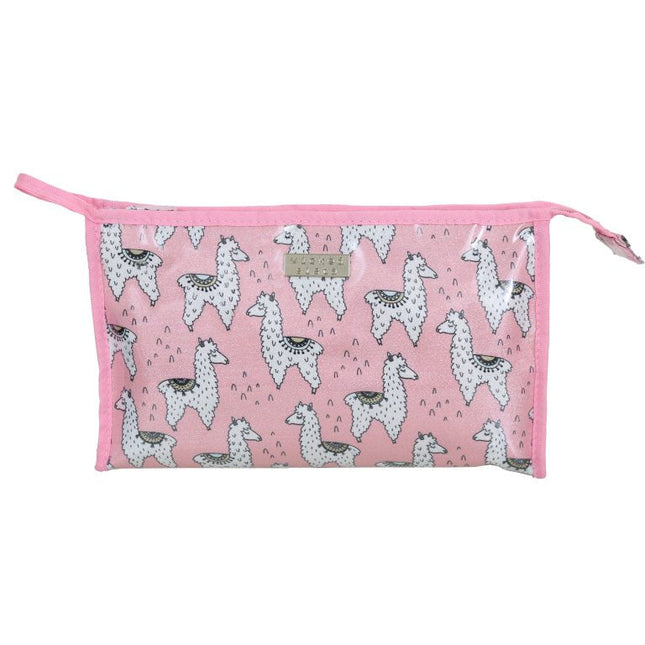 Wicked Sista Lovely Llama Soft Sided A-Line Cosmetic Bag