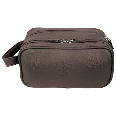 Wicked Sista Mister Men Mocha Double Zip Wash Bag
