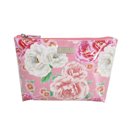 Wicked Sista Sienna Fleur Pink Soft A Line Cosmetic Bag Medium