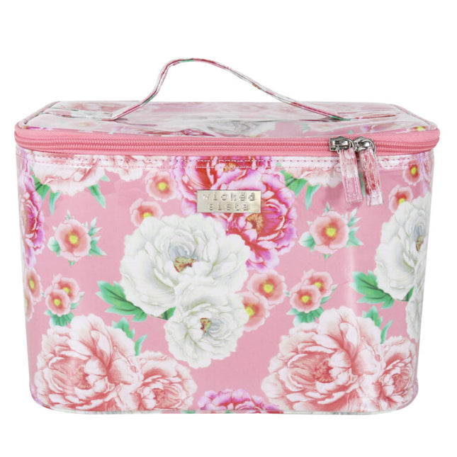 Wicked Sista Sienna Fleur Pink Large Beauty Case