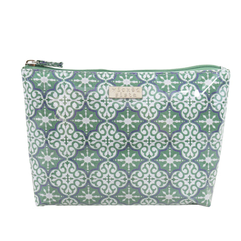 Wicked Sista Moroccan Tile Medium Soft A Line Cosmetic Bag