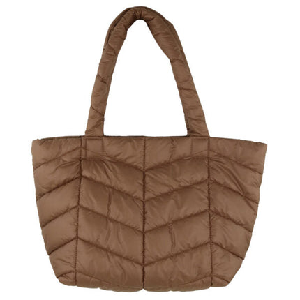 Wicked Sista Quilted Tote Bag Chestnut