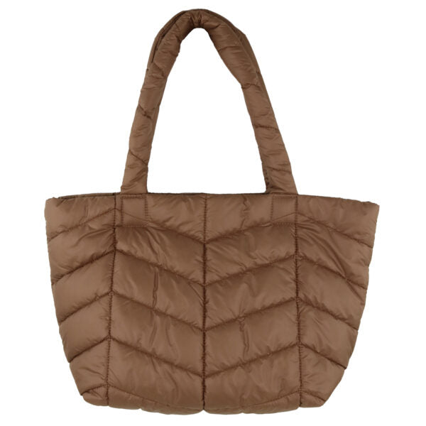 Wicked Sista Quilted Tote Bag Chestnut