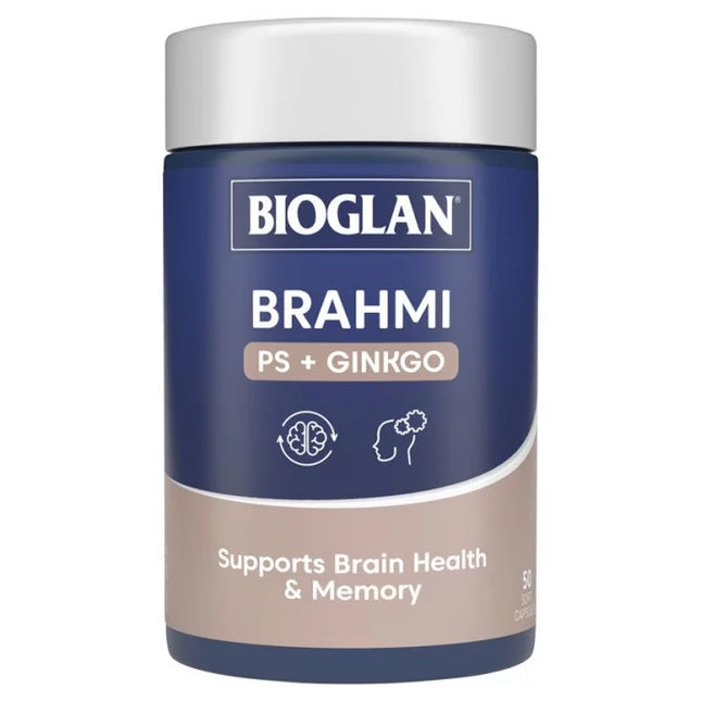Bioglan Brahmi + PS + Ginkgo Focus 50 Capsules - OhYouLuckyDuck.com.au