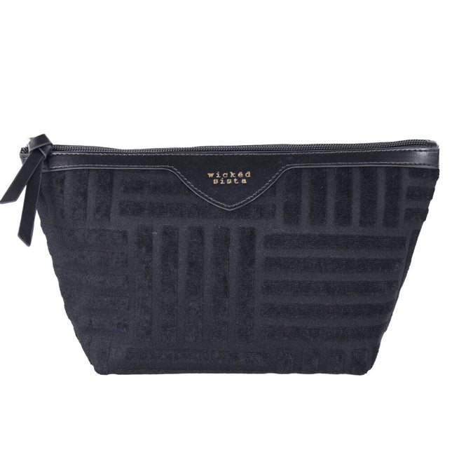 Wicked Sista Terry Tile Small Pouch Black