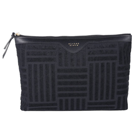 Wicked Sista Terry Tile Extra Large Pouch Black 35CM x 25CM