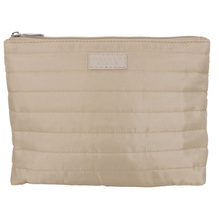 Wicked Sista Quilted Large Beauty Bag Beige