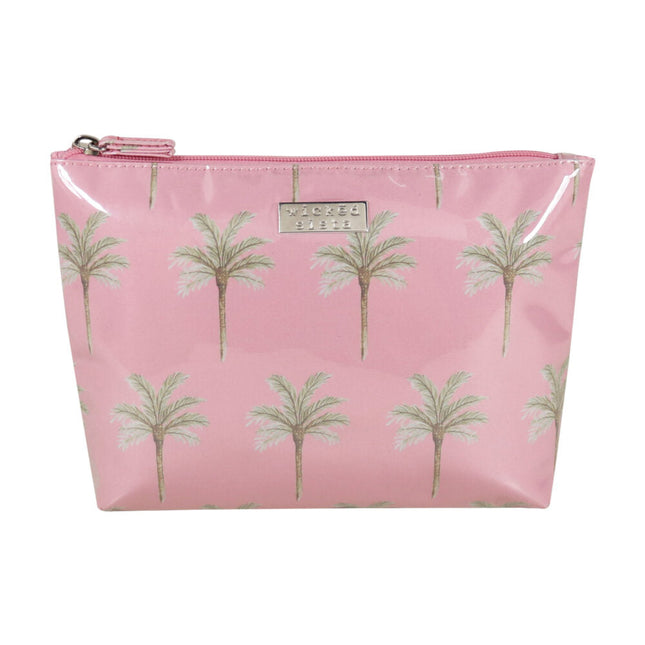 Wicked Sista Island Palm Medium Soft A Line Cosmetic Bag