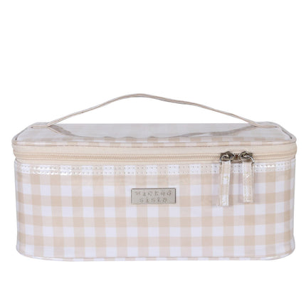 Wicked Sista Select Classic Gingham Medium Beauty Case for Makeup and Toiletries