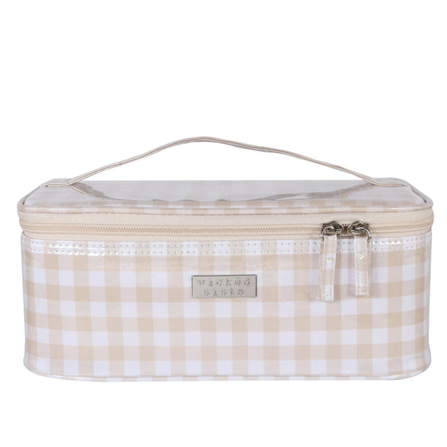 Wicked Sista Select Classic Gingham Medium Beauty Case for Makeup and Toiletries