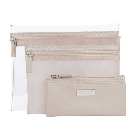 Wicked Sista Jenna Trio Purse Set in Frost