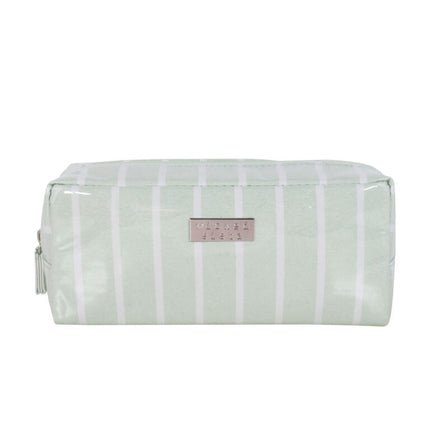 Wicked Sista Pistachio Stripe Rectangular Cosmetic Bag