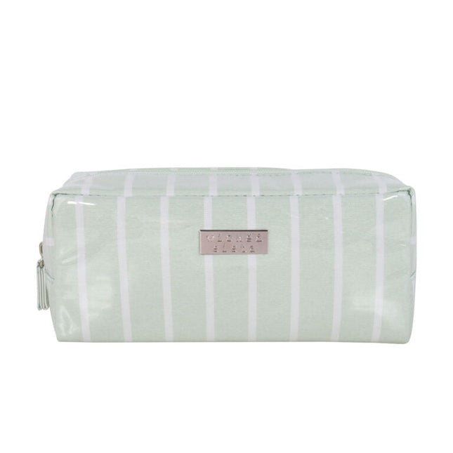 Wicked Sista Pistachio Stripe Rectangular Cosmetic Bag