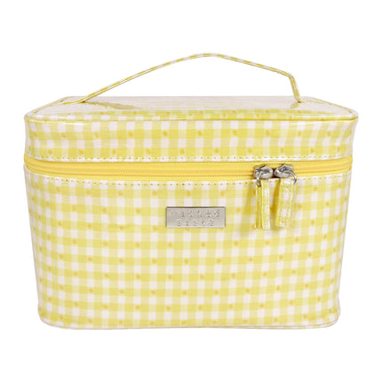 Wicked Sista Gingham Dot Sunshine Small Beauty Case