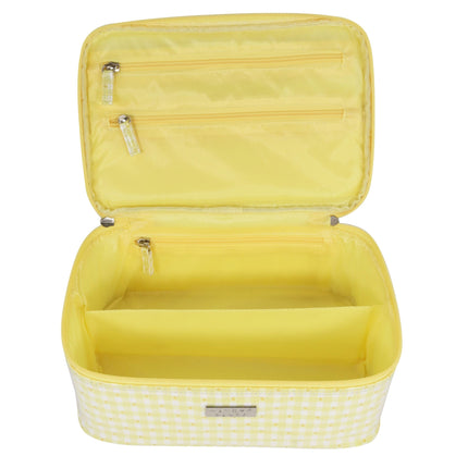 Wicked Sista Gingham Dot Sunshine Medium Beauty Case