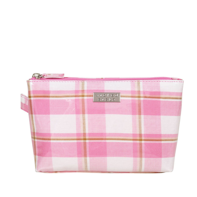 Wicked Sista Modern Check Luxe Medium Cosmetic Bag
