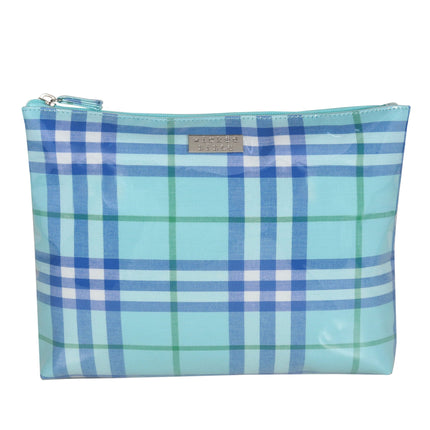 Wicked Sista Urban Check Extra Large Flat Cosmetic Bag