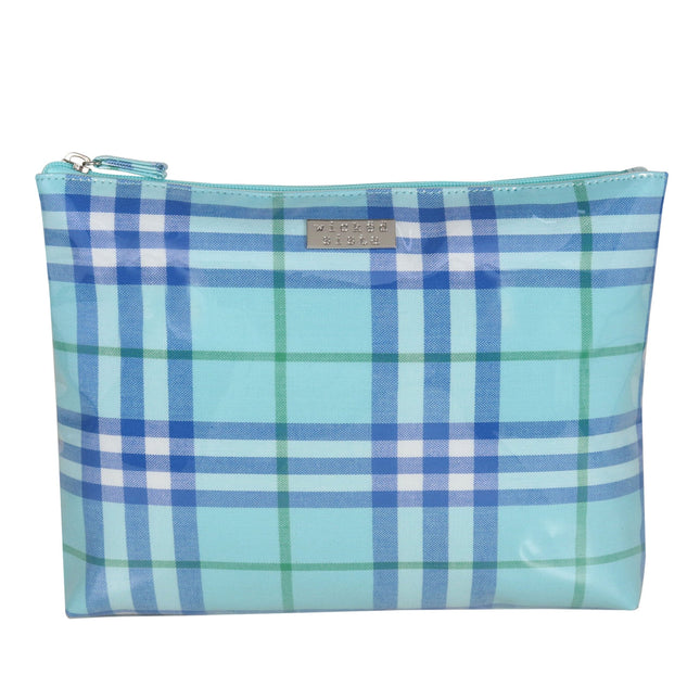 Wicked Sista Urban Check Extra Large Flat Cosmetic Bag