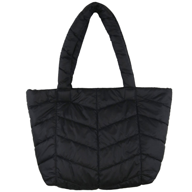 Wicked Sista Quilted Tote Bag Black