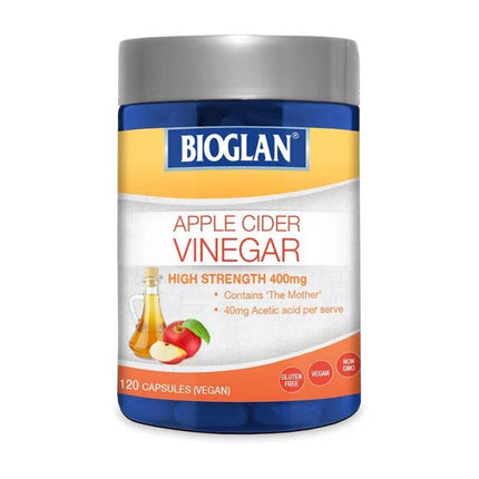 Bioglan Apple Cider Vinegar 120 Capsules - OhYouLuckyDuck.com.au