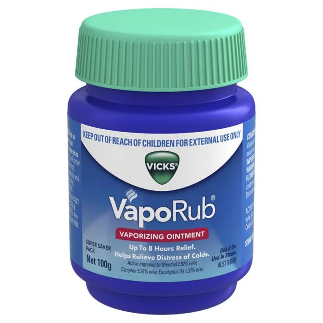 VICKS VAPORUB 100G - OhYouLuckyDuck.com.au