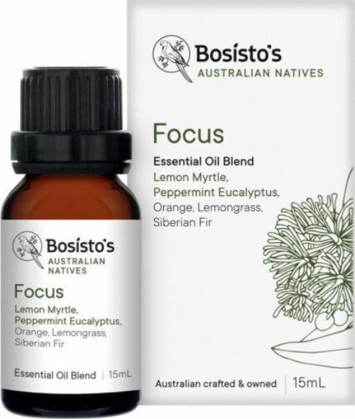 Bosistos Native Focus Oil 15ML - OhYouLuckyDuck.com.au