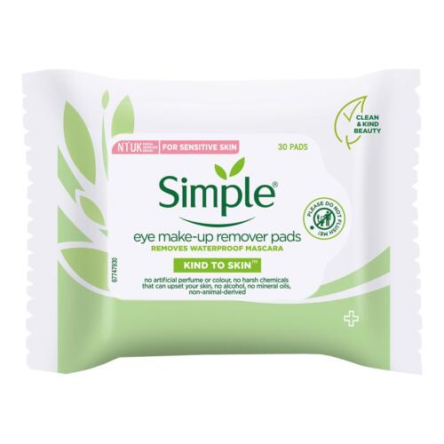 Simple Kind to Skin Eye Make up Remover Pads 30 Pads - OhYouLuckyDuck.com.au