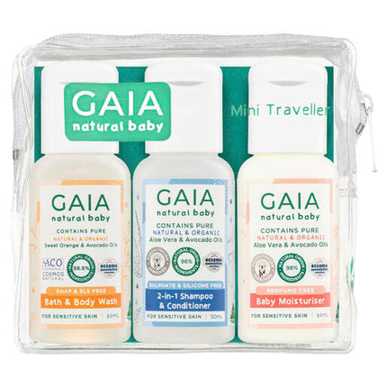 Gaia Natural Baby Mini Traveller Kit 50ML 3 Pack