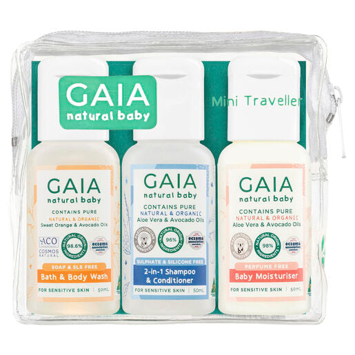 Gaia Natural Baby Mini Traveller Kit 50ML 3 Pack