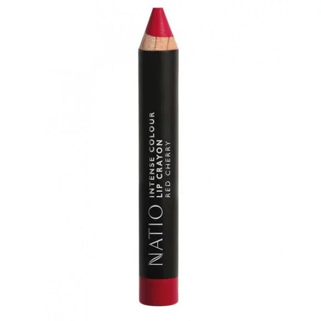 Natio Intense Colour Lip Crayon Red Cherry 2.68g - OhYouLuckyDuck.com.au