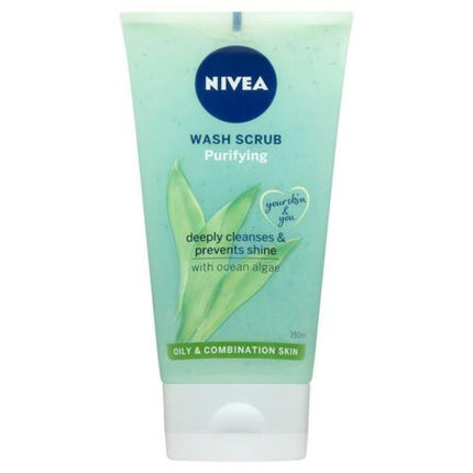 Nivea Daily Essentials 2 In 1 Wash and Scrub 150mL - OhYouLuckyDuck.com.au