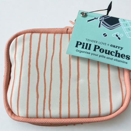 Tender Love + Carry Pill Pouches Happy Stripes