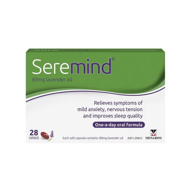 Seremind 80mg Lavender Oil 28 Capsules - OhYouLuckyDuck.com.au
