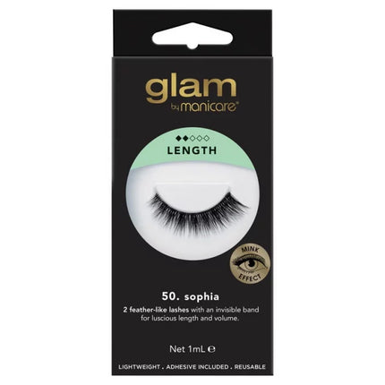 Manicare Glam 50. Sophia Mink Effect Lashes - OhYouLuckyDuck.com.au