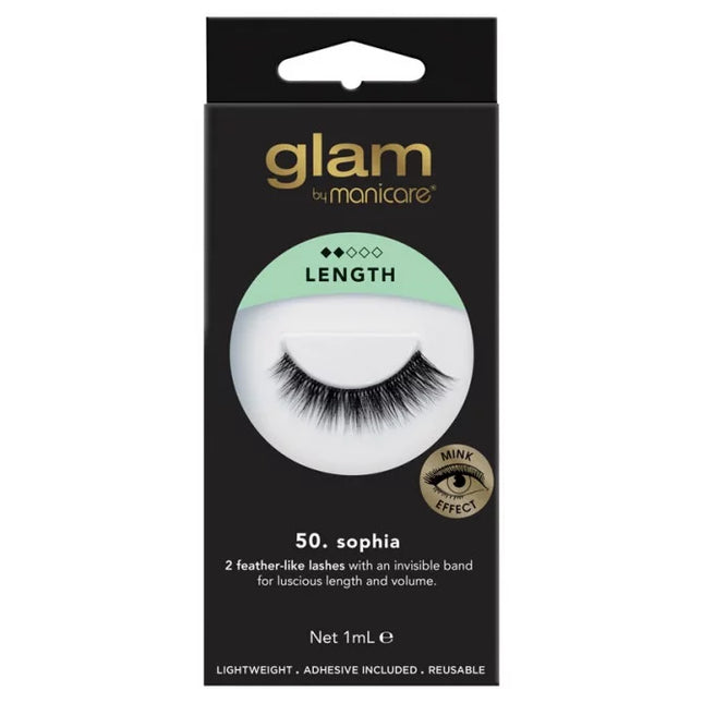 Manicare Glam 50. Sophia Mink Effect Lashes - OhYouLuckyDuck.com.au