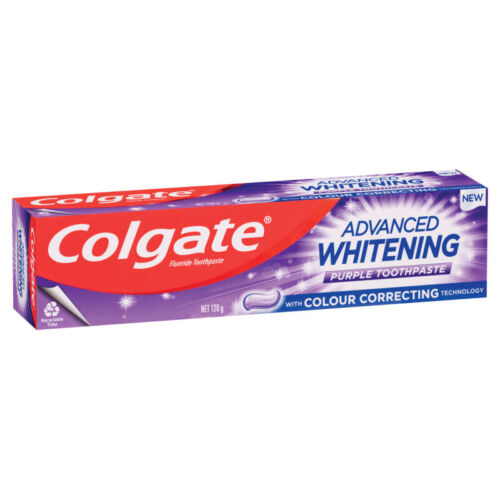 Colgate Advanced Whitening Purple Toothpaste 120g - OhYouLuckyDuck.com.au