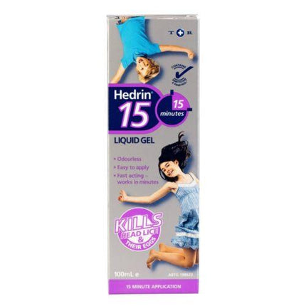 Hedrin 15min Liquid Gel 100ml - OhYouLuckyDuck.com.au