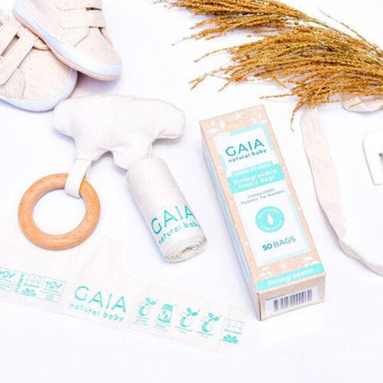 Gaia Natural Baby Biodegradable Nappy 50 Pack - OhYouLuckyDuck.com.au