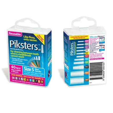 Piksters Interdental Size 5 Blue 40Pk - OhYouLuckyDuck.com.au
