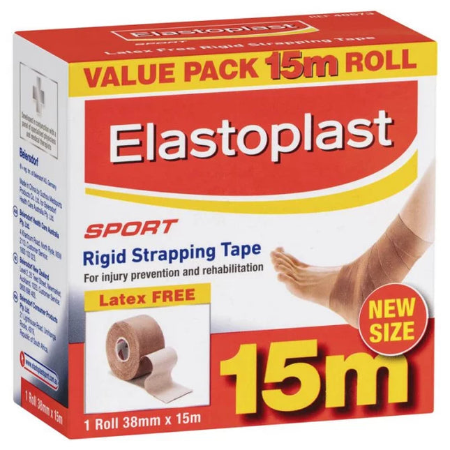 Elastoplast Sport Rigid Strapping Tape 38mm X 15m Tan - OhYouLuckyDuck.com.au
