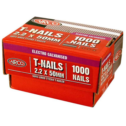 Airco T-Nails - 50 x 2.2mm NT22501
