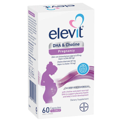 Elevit DHA & Choline Pregrancy 60 Capsules - OhYouLuckyDuck.com.au