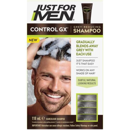 Just For Men Control Gx Grey Reducing Shampoo 118ml - OhYouLuckyDuck.com.au