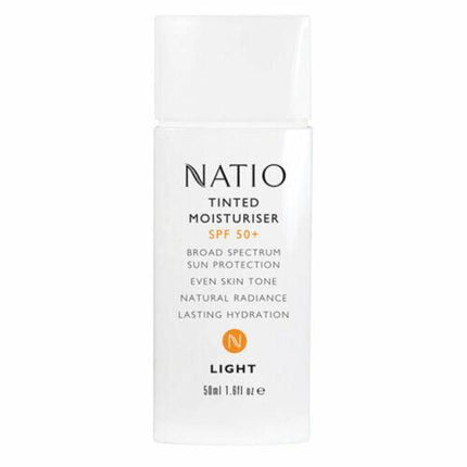 Natio Tinted Moisturiser Spf50 Light - OhYouLuckyDuck.com.au