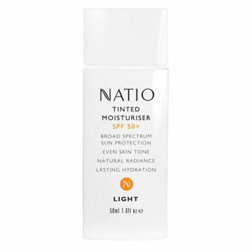 Natio Tinted Moisturiser Spf50 Light - OhYouLuckyDuck.com.au