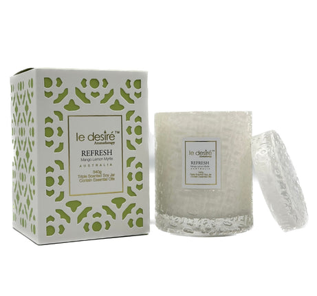 Refresh Mango Lemon Myrtle Aromatherapy Soy Candle