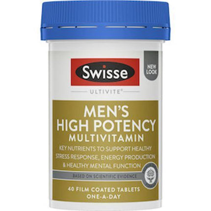 Swisse Men's Ultivite Power Multivitamin 40 Tablets - OhYouLuckyDuck.com.au