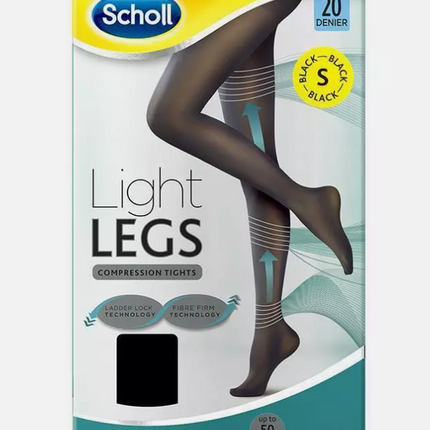 Scholl Light Legs 20 Den Black Small