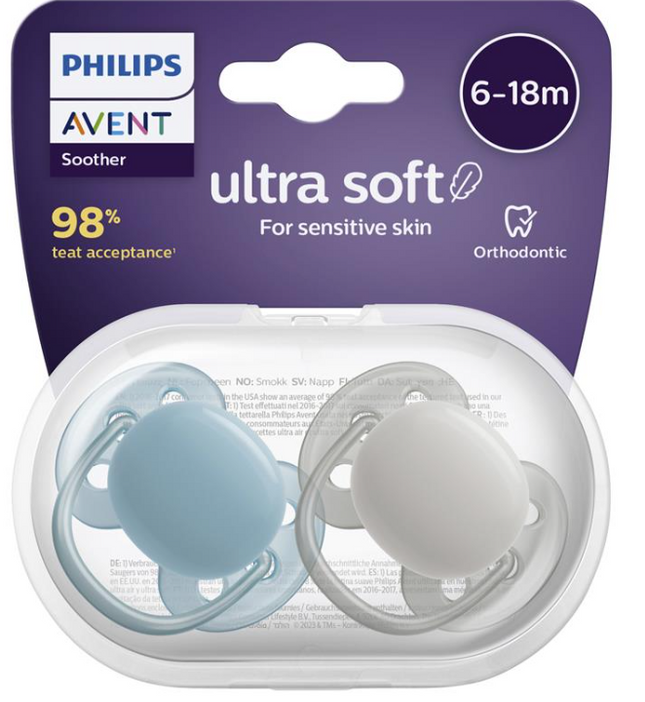 Avent Soother Ultra Soft 6-18M