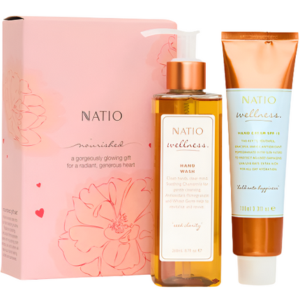 Natio Nourished Gift Set Hand Wash 260ML And Hand Cream 100ML